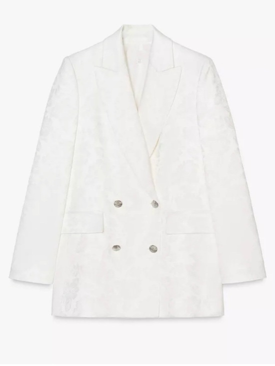 Zara Other - ZARA 2 PIECES MATCHING SET DOUBLE BREASTED
JACQUARD FLORAL BLAZER
& PANTS